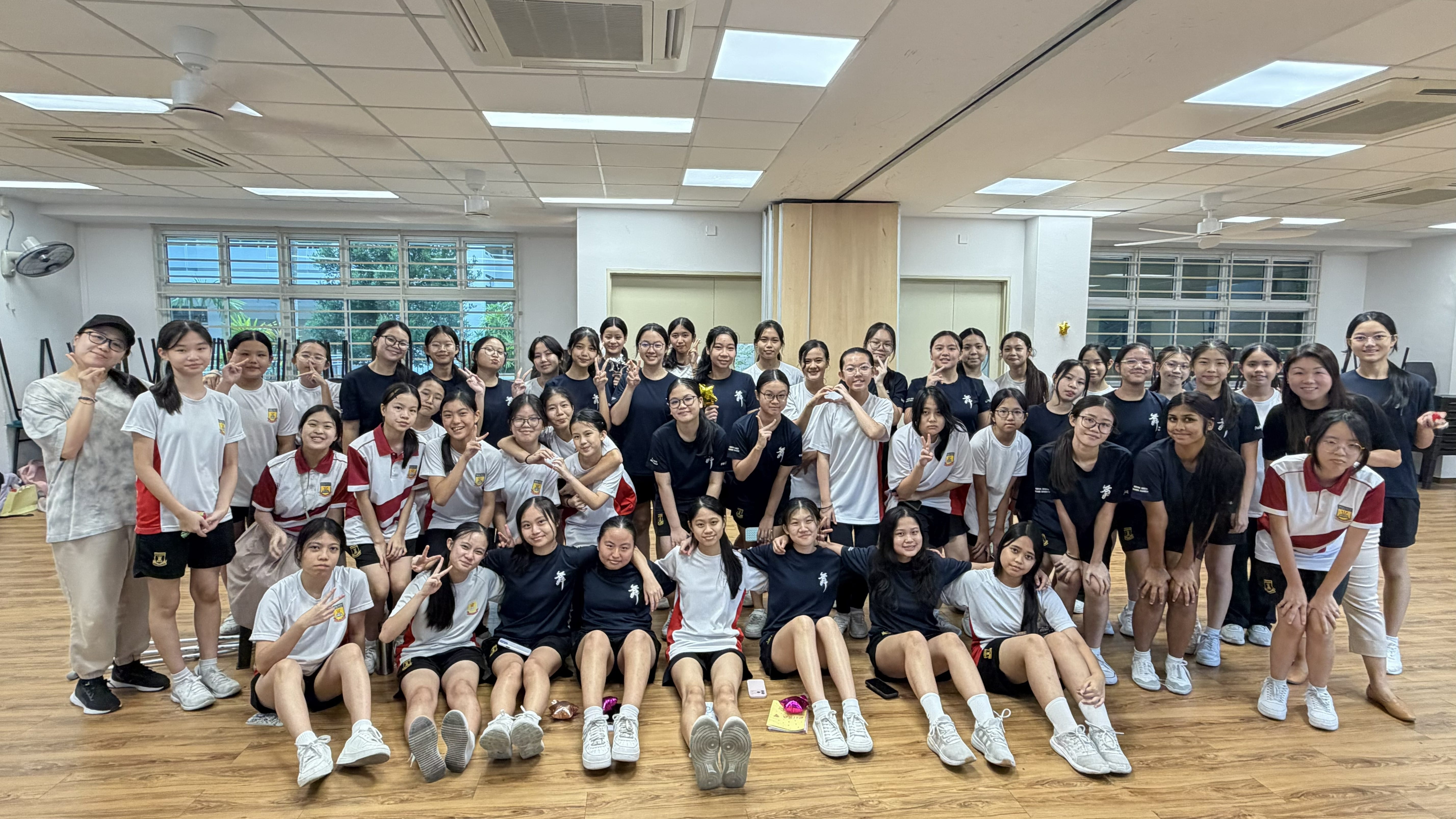 Photograph of students posing for a photo